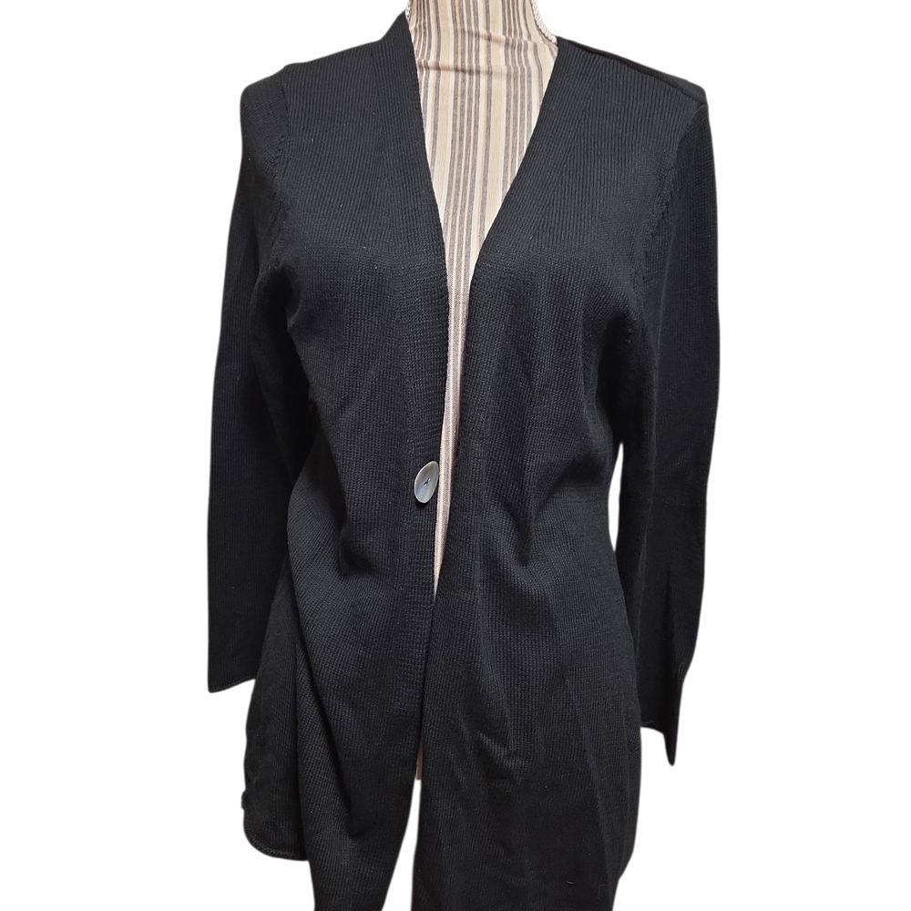 J. Jill  NWT Elegant Black Women's Cardigan - Picture 2 of 7